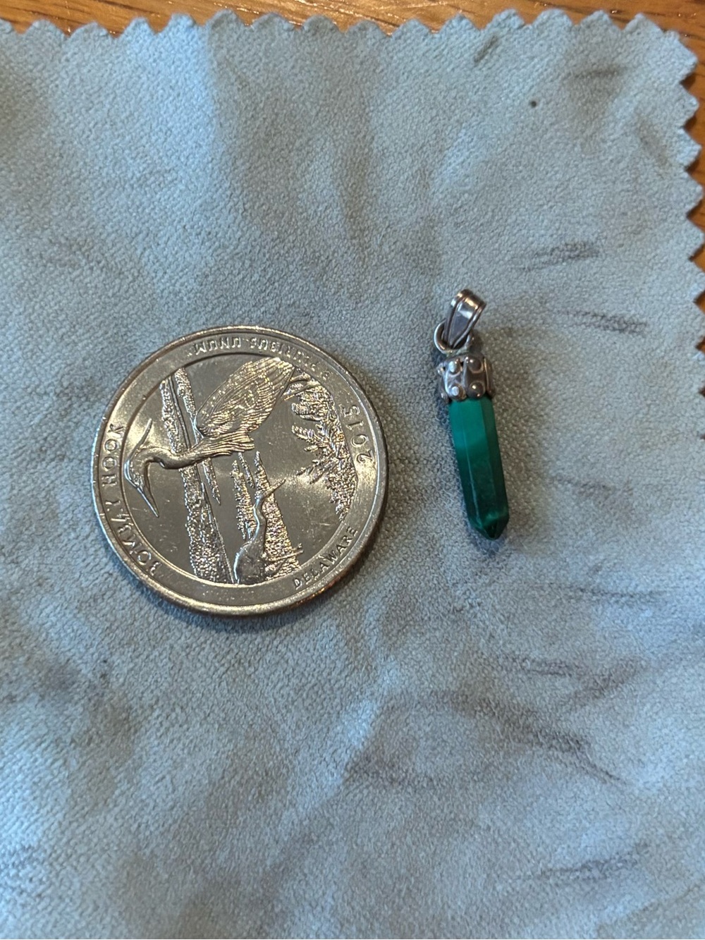 Tiny Malachite Pendant